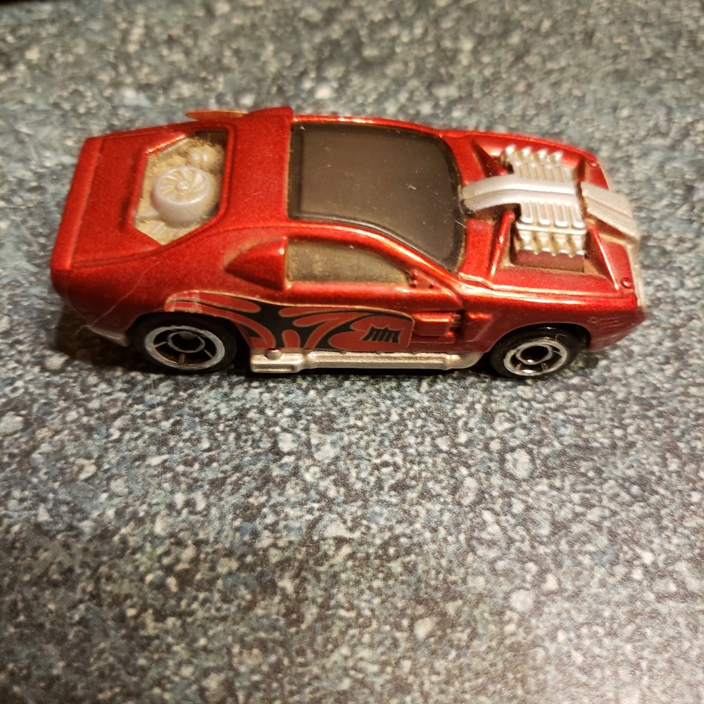 Mattel red muscle car